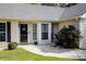 Close up of front door and welcoming entryway with manicured landscaping at 313 Ridge Hill Cir, Canton, GA 30115
