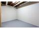 Basement featuring painted walls, painted floor, and exposed plumbing at 3612 Tree View Dr, Snellville, GA 30078