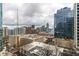 View of city skyline from balcony at 855 Peachtree Ne St # 1508, Atlanta, GA 30308