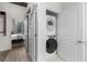 Convenient in-unit stacked washer and dryer laundry setup at 855 Peachtree Ne St # 1508, Atlanta, GA 30308
