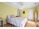 Cozy bedroom with floral bedding, hardwood floors, and natural light at 1143 Morningside Ne Pl, Atlanta, GA 30306