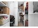Organized closet with shelving for clothes, shoes, and other items at 1143 Morningside Ne Pl, Atlanta, GA 30306