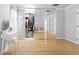 Mirrored closet doors leading to a Primary bedroom with hardwood floors at 1143 Morningside Ne Pl, Atlanta, GA 30306