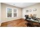 Comfortable office space with hardwood floors and natural light at 3993 Amberley Ln, Marietta, GA 30062