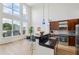 Modern kitchen featuring stainless steel appliances, dark countertops and a view to the living room and outside at 747 Ralph Mcgill Ne Blvd # 337, Atlanta, GA 30312
