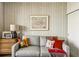 Comfortable living room with soft gray sofa and stylish accents at 1130 Piedmont Ne Ave # 907, Atlanta, GA 30309