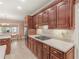 Well-appointed kitchen with a gas cooktop, tiled backsplash, and custom cabinetry at 612 Kristen Ct, Mcdonough, GA 30252