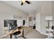 Home office area with desk setup and neutral color scheme offering a dedicated workspace at 133 Prominence Ct, Canton, GA 30114