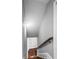 Stairway with wood railing at 525 James Lee Dr, Suwanee, GA 30024