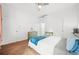 Well-lit bedroom featuring a ceiling fan, white walls and a double bed at 5300 Peachtree Rd # 1212, Atlanta, GA 30341