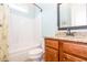 Bathroom with a tub and shower combination at 161 Dorys Way, Dallas, GA 30157
