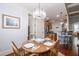 Cozy breakfast nook with natural light and views of the modern kitchen appliances at 161 Dorys Way, Dallas, GA 30157