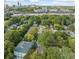 Aerial view of the neighborhood with mature trees, close to the highway and downtown at 1286 Calhoun Sw Ter, Atlanta, GA 30314