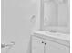Bright bathroom features a modern vanity, countertop, and updated fixtures at 2143 Victoria Pl, Lithonia, GA 30058