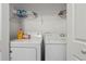 Neat laundry room featuring a washer and dryer at 3182 Mill Springs Cir, Buford, GA 30519
