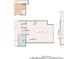 Floor plan with garage and laundry room. Dimensions provided at 980 Pine Grove Pointe Dr, Roswell, GA 30075