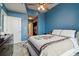 Well-lit bedroom with ceiling fan, dresser, and views to other rooms in the home at 3324 Peachtree Ne Rd # 814, Atlanta, GA 30326