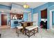 Dining area with a kitchen view and a separate office space at 3324 Peachtree Ne Rd # 814, Atlanta, GA 30326