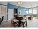 Open floor plan with a combined dining and living area with access to the terrace at 3324 Peachtree Ne Rd # 814, Atlanta, GA 30326