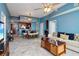 Open-concept living space featuring a dining area and access to the kitchen at 3324 Peachtree Ne Rd # 814, Atlanta, GA 30326