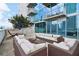 Outdoor lounge featuring contemporary modular seating and a hammock with city views and balconies at 3324 Peachtree Ne Rd # 814, Atlanta, GA 30326