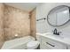 Bathroom featuring a tub-shower combination and modern fixtures at 4953 Apple Valley Rd, Douglasville, GA 30135