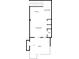 First floor plan showing living room, kitchen, dining area, porch, and bathroom at 1791 Harper Nw St # H, Atlanta, GA 30318