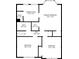 Floor plan showcasing the primary bedroom, bathroom, and two additional bedrooms with detailed dimensions at 404 Queensbury Pl, Acworth, GA 30102