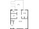 Floor plan showing bathroom, utility room, Gathering room, hall and bedroom at 404 Queensbury Pl, Acworth, GA 30102
