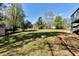 Lush green backyard showcasing ample space and mature trees, offering a serene outdoor environment at 3582 Ontario Ct, Buford, GA 30519