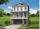 Charming two-story home with a front-facing two-car garage and covered porch and balcony at 653 Summit Hill Way, Cumming, GA 30040