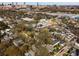 Scenic aerial view capturing the neighborhood with the city skyline in the backdrop at 120 Beardon Se Cir # 2, Atlanta, GA 30316