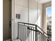 A staircase outside an apartment unit with metal railings and a unit number sign at 120 Beardon Se Cir # 2, Atlanta, GA 30316