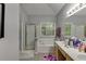 Bright bathroom with a separate shower, soaking tub, and vanity with lots of counter space at 1258 Rocky Branch Trl, Lawrenceville, GA 30043