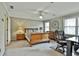 Inviting bedroom featuring a ceiling fan, and a warm ambiance, perfect for rest and relaxation at 1384 Sheffield Glen Ne Way, Atlanta, GA 30329
