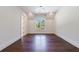 Large bedroom with hardwood floors, recessed lighting, and dormer windows at 3364 Knollwood Nw Dr, Atlanta, GA 30305