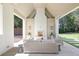 Inviting outdoor covered space with a stunning brick fireplace and cozy seating for relaxation at 3364 Knollwood Nw Dr, Atlanta, GA 30305