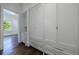 Built-in white cabinets and drawers with hardwood floors at 3364 Knollwood Nw Dr, Atlanta, GA 30305
