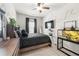 Comfortable bedroom design with an aquarium and rustic furnishings at 82 Rising Fawn Ln, Marietta, GA 30060