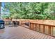 Spacious wood deck with built-in benches and a grill, perfect for outdoor entertaining at 1606 Kenilworth Se Ln, Conyers, GA 30013