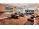 Open-concept living area featuring hardwood floors and a view of the kitchen at 1606 Kenilworth Se Ln, Conyers, GA 30013