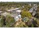 Overhead view of property featuring a lush landscape, deck area and residential buildings in the background at 573 Amsterdam Ne Ave, Atlanta, GA 30306