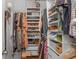 Custom walk-in closet with custom shelving, clothes racks, shoe storage, and great organizational systems at 91 Griggs Sw St, Marietta, GA 30064