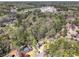 An aerial view showing the property's location in a wooded area with nearby schools at 1135 Parkview Sw Way, Lilburn, GA 30047
