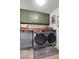 Convenient laundry room with new washer and dryer units, shelving, and a utility sink at 1135 Parkview Sw Way, Lilburn, GA 30047