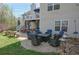 Exterior shot of the patio with plenty of seating at 525 Hilliard Ct, Suwanee, GA 30024