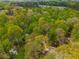 Lush treetops surround a vast property in an aerial shot, offering a private, wooded retreat at 2977 Glover Dr, Cumming, GA 30040