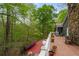 Overhead view of the paver path leading to the deck and stairs at 2977 Glover Dr, Cumming, GA 30040