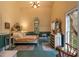 Charming bedroom with unique decor, including a vaulted ceiling and window views at 2977 Glover Dr, Cumming, GA 30040