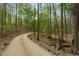 Long, curving driveway winding through a tranquil wooded setting at 2977 Glover Dr, Cumming, GA 30040
